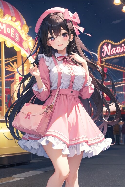 遊園地ナイトデート