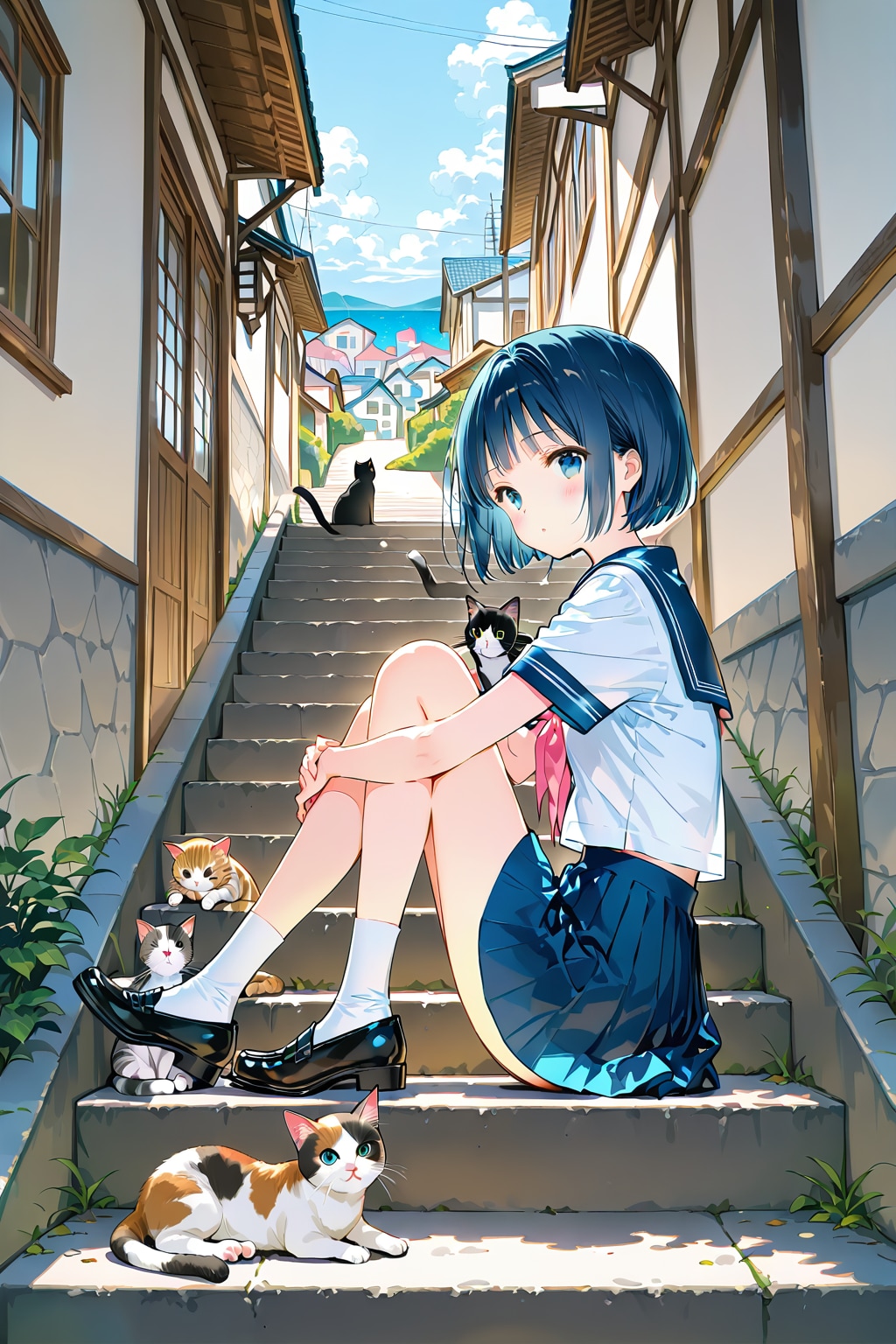 猫の細道(QILIN)(初夏)(8) | の人気AIイラスト・グラビア