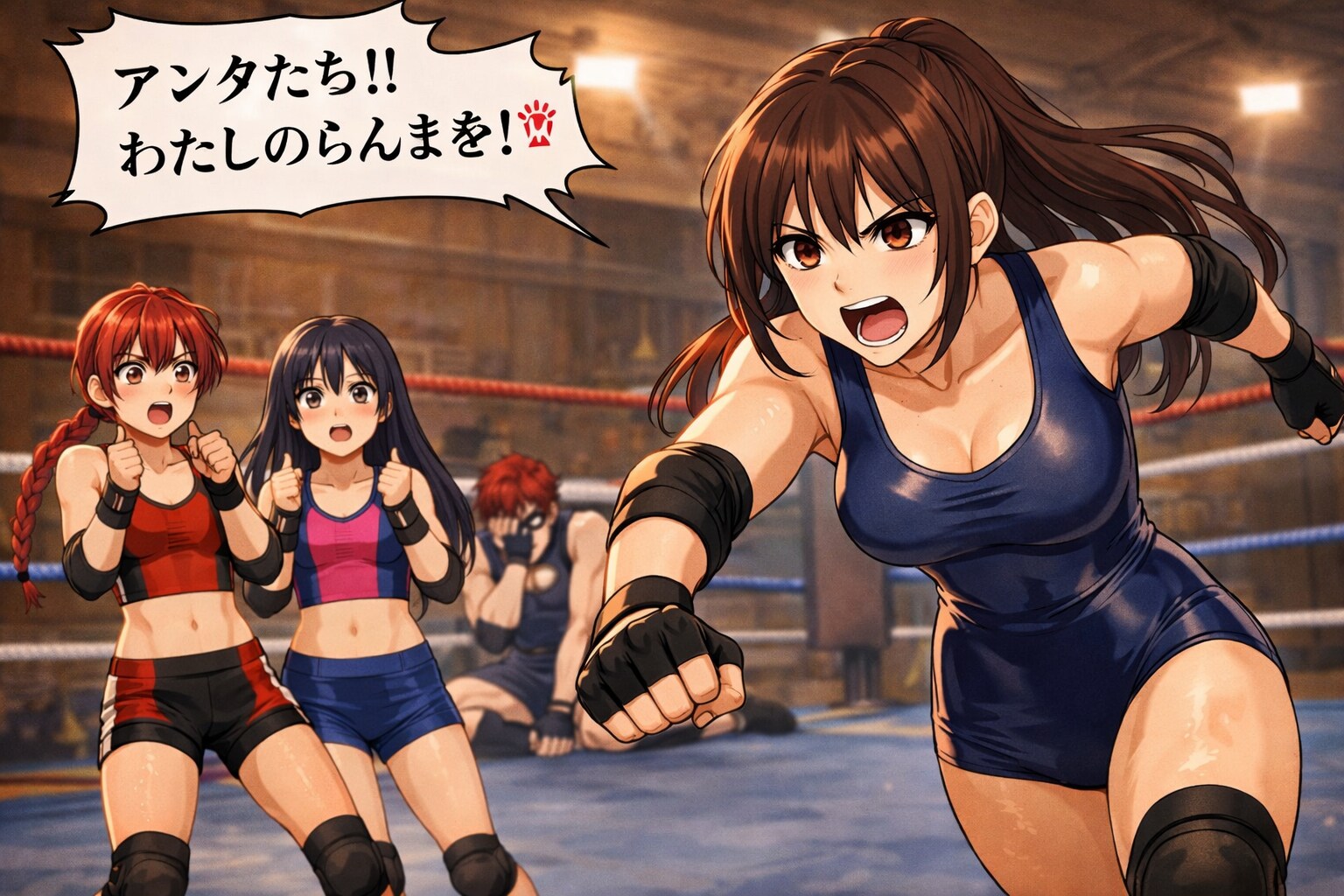 親子プロレスに…