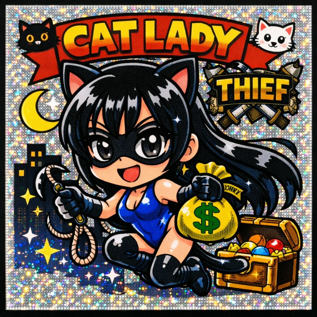 ちちぷいシール(猫怪盗)