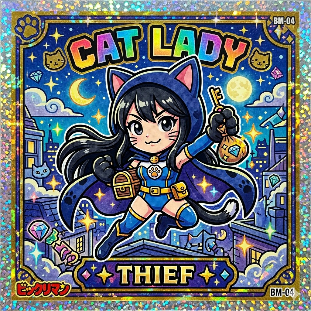 ちちぷいシール(猫怪盗)