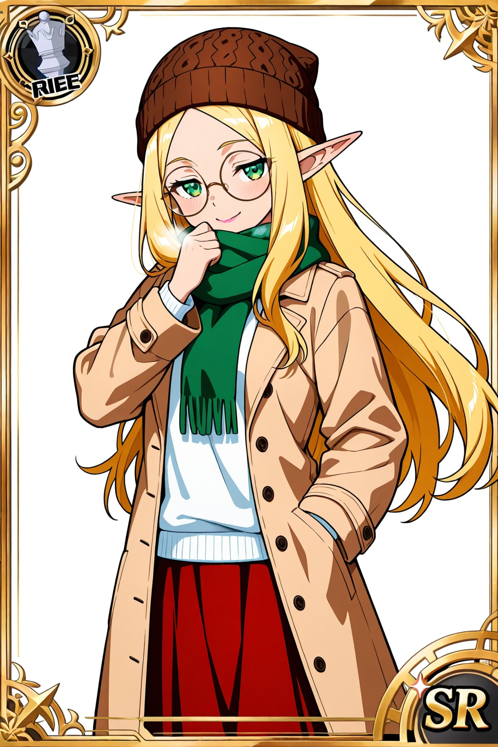 トレーディングカード風うちの子　うちのエルフさん