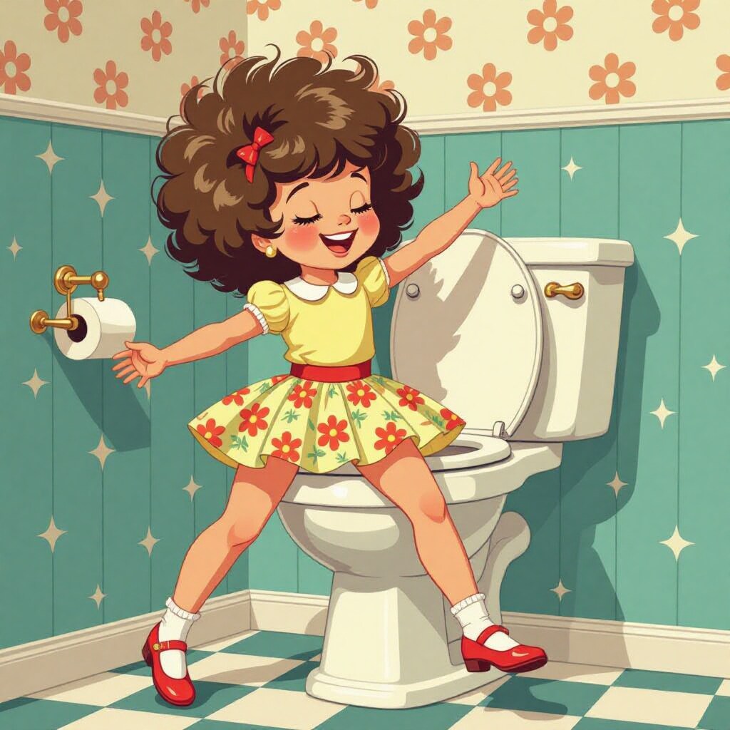 ギリギリ☆レトロちゃん ～花柄革命のトイレダンス～