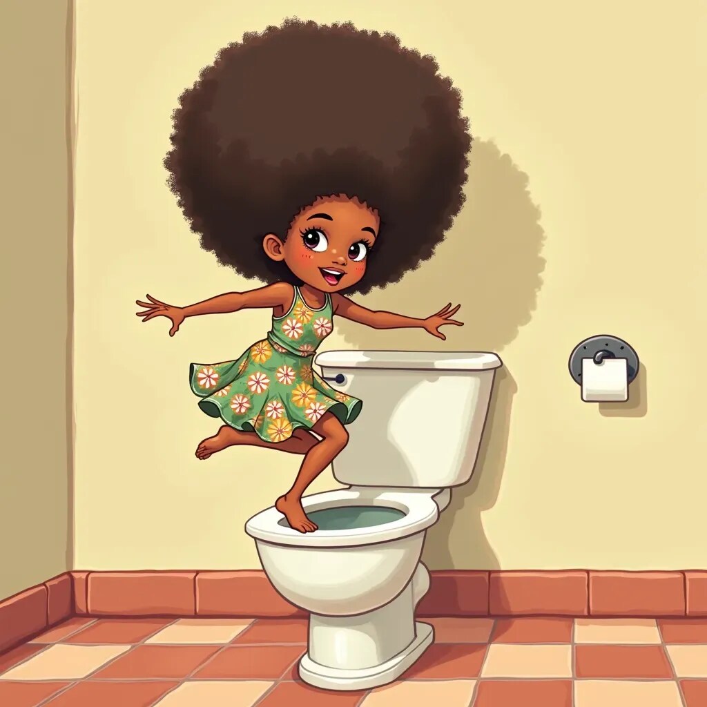 ギリギリ☆レトロちゃん ～花柄革命のトイレダンス～