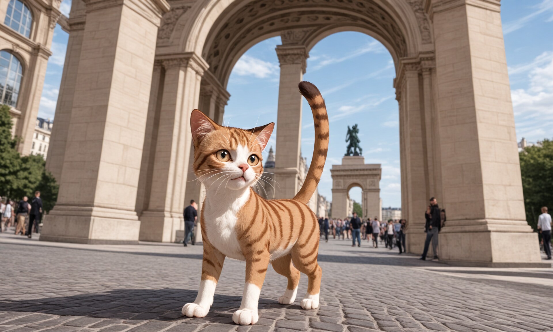 241003 「凱旋門猫」？ | の人気AIイラスト・グラビア
