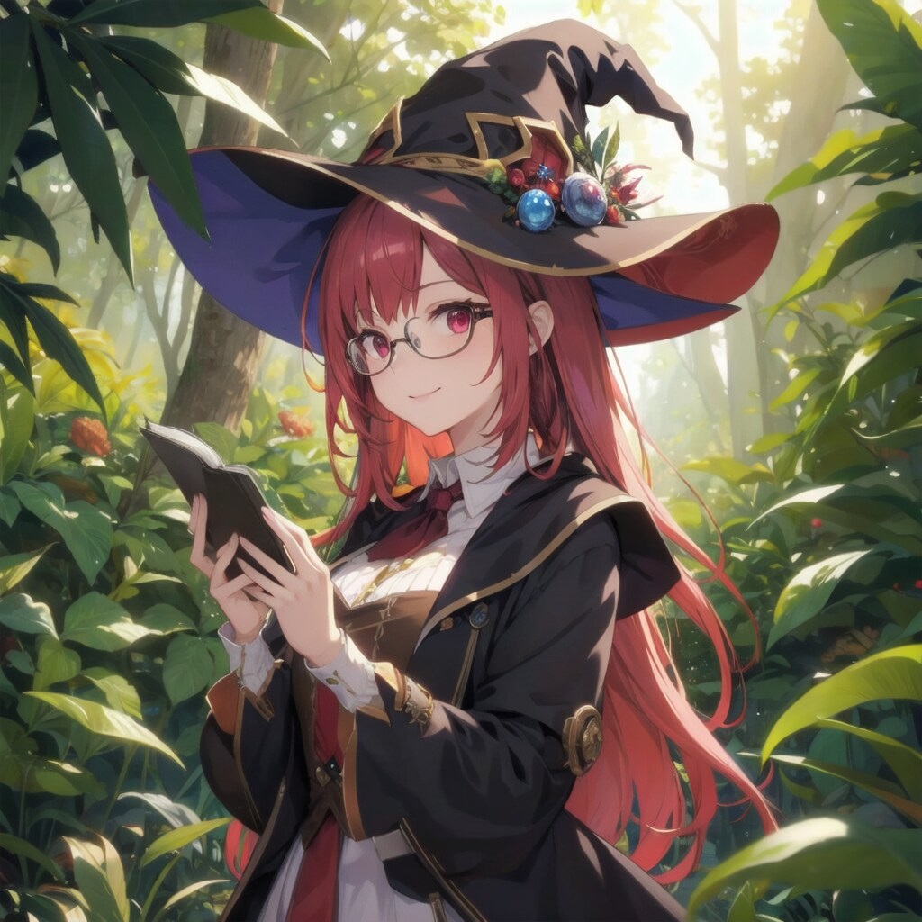 赤髪の魔女眼鏡っ娘