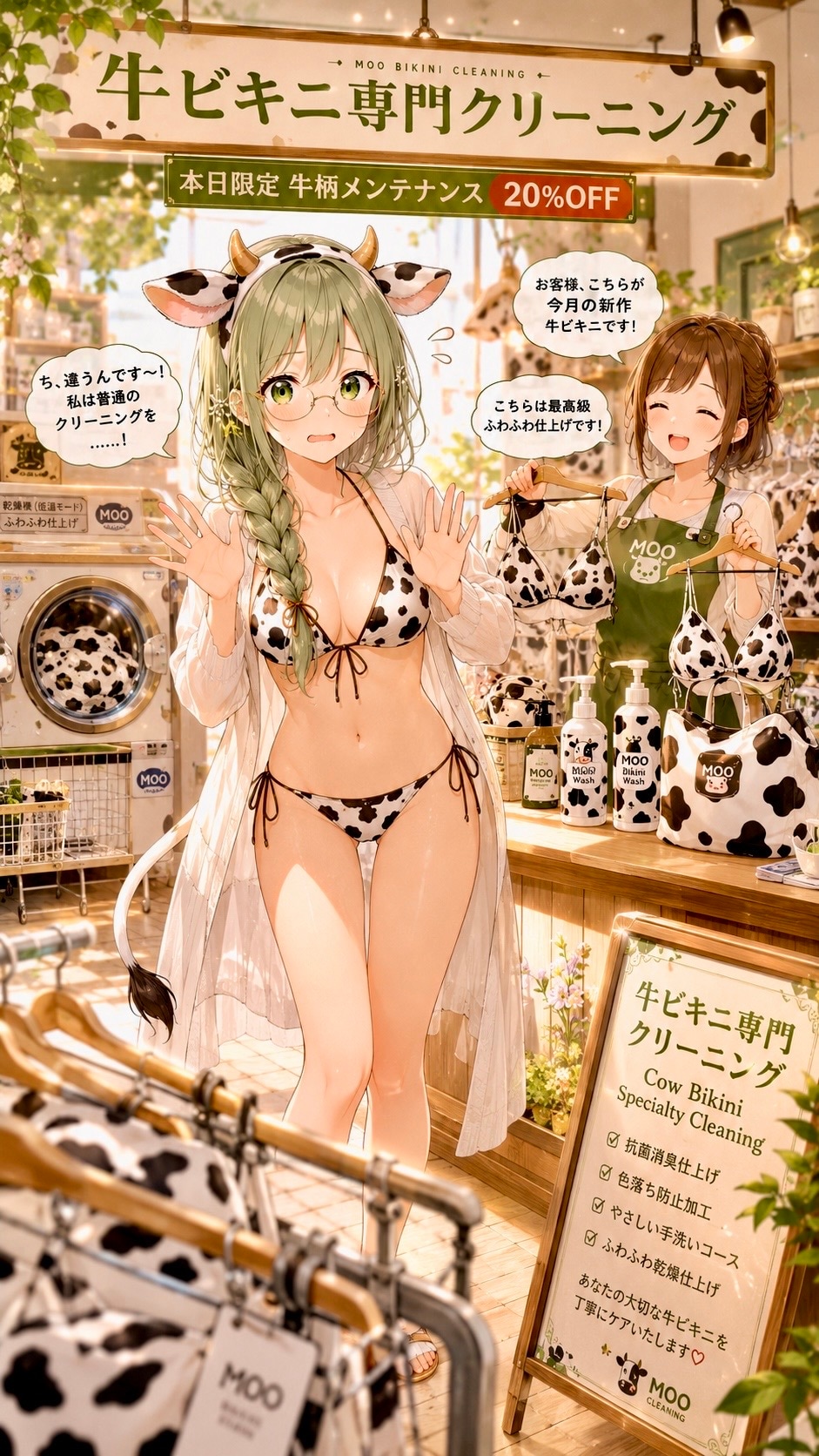 牛ビキニ専門クリーニング店