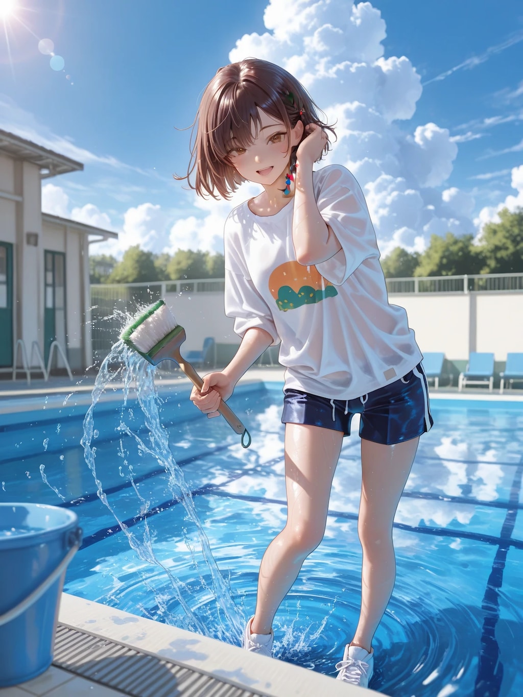 プール掃除