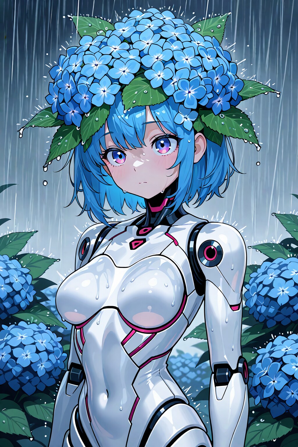 ちちぷい生成メカ娘　アジサイアフロ