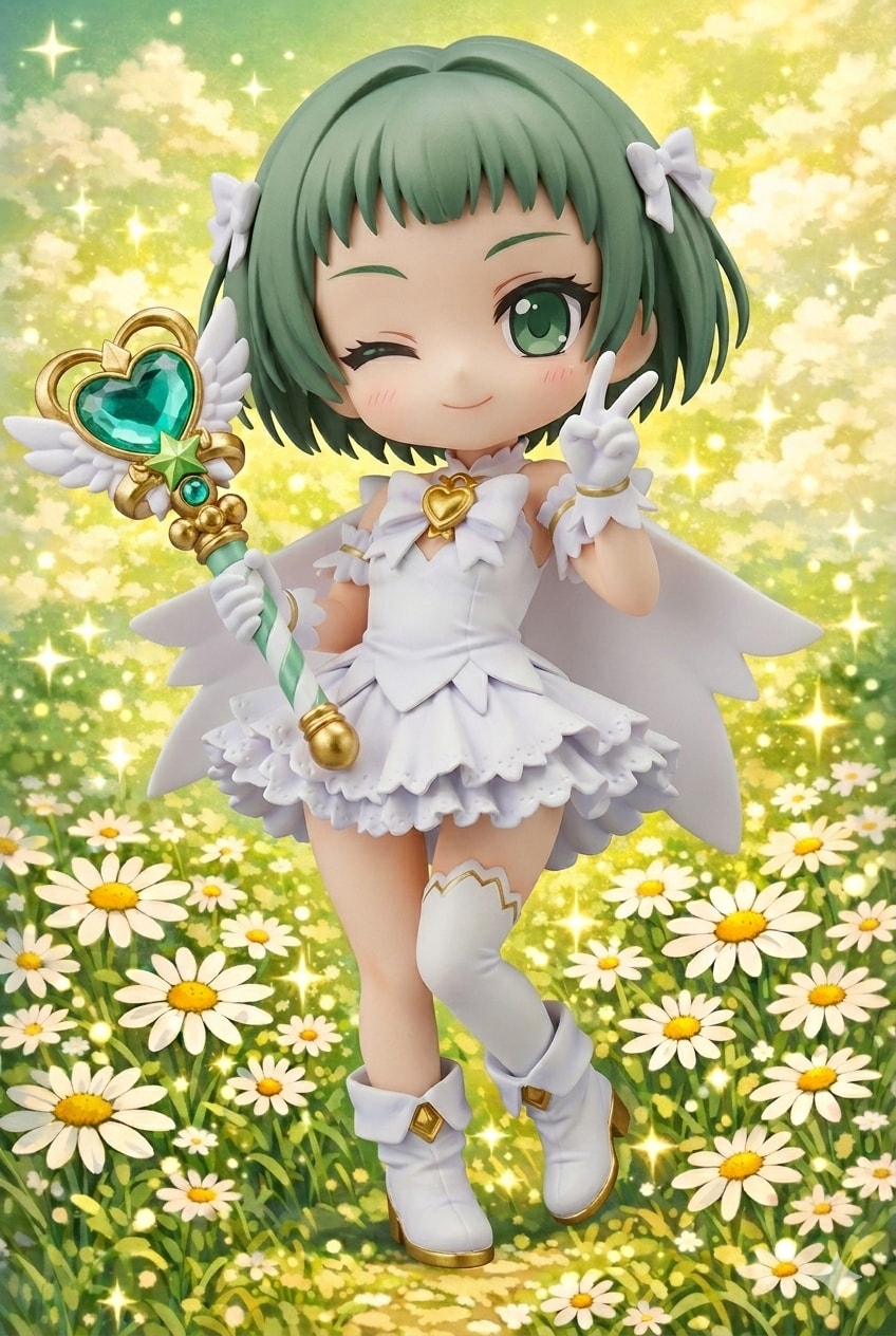 みにきゃら デイジー畑の魔法少女 フィギア（Banana2編集） | の人気AIイラスト・グラビア