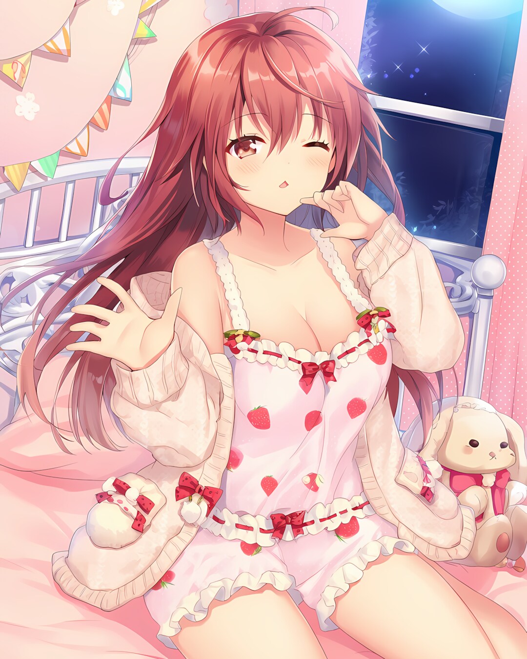 🍓いちごふわふわでおやすみノノカ♡