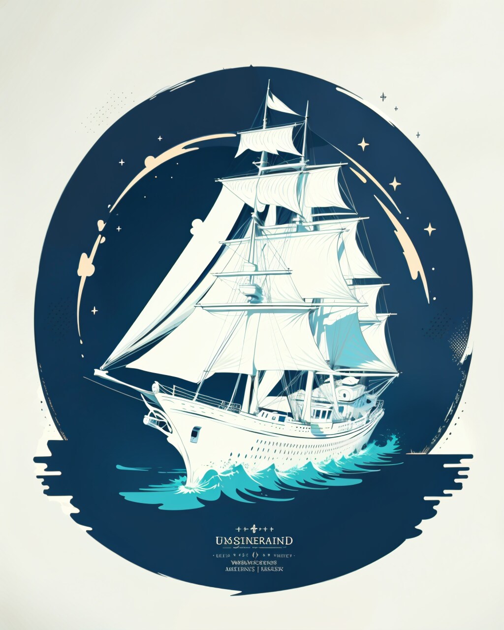 帆船 #AIロゴ