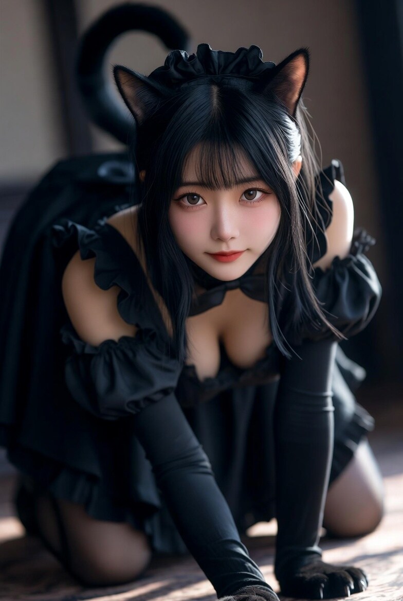 黒猫メイド