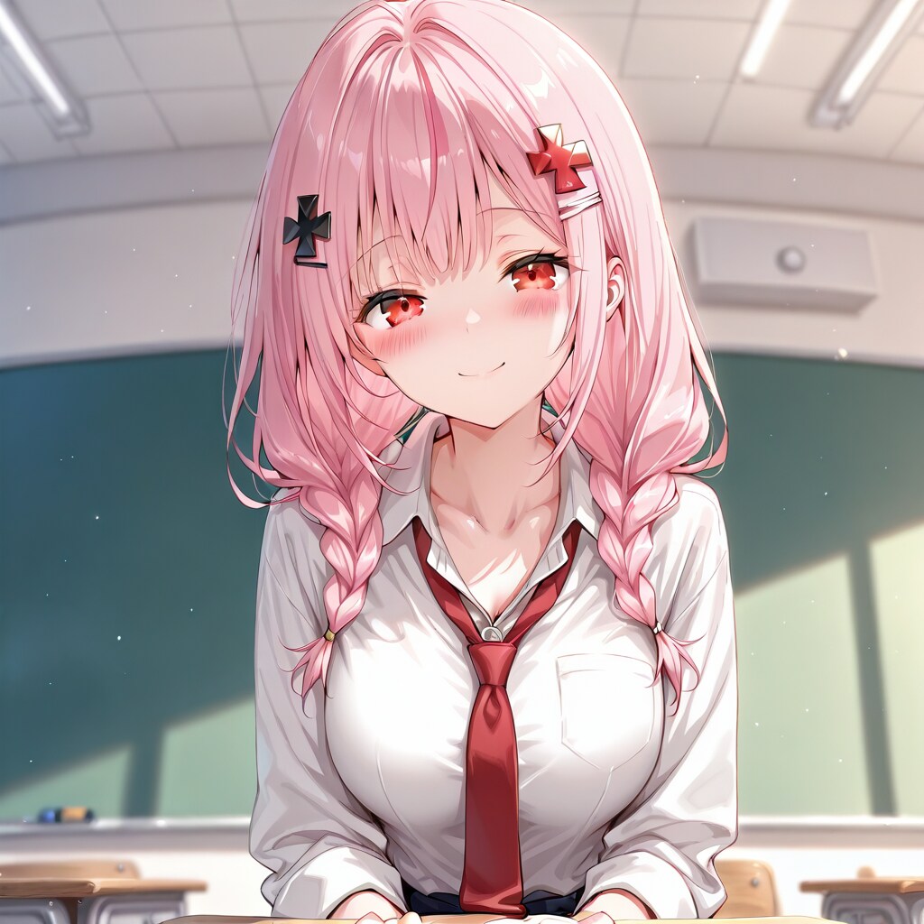 三つ編みひーねぇ【イメチェンweek】 | の人気AIイラスト・グラビア