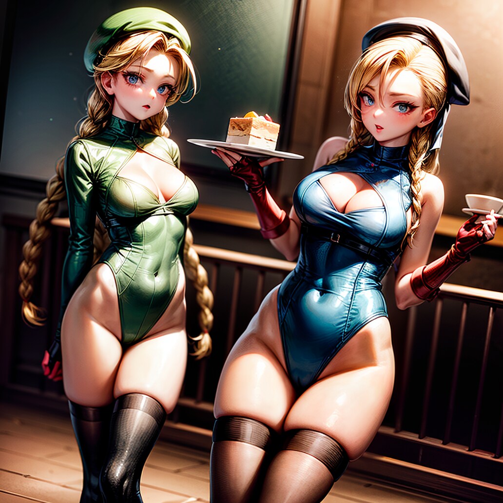 ストリートファイターの美少女が魅せるレオタード姿のセクシーな戦士キャミー！