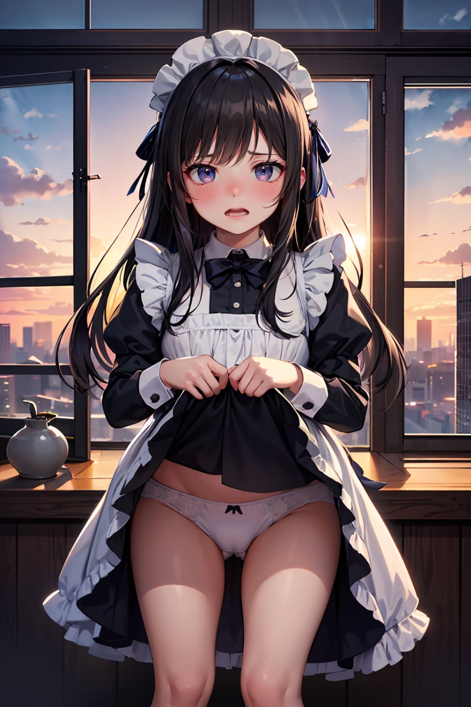 ５人のメイドさんパンツ比べ（５枚）