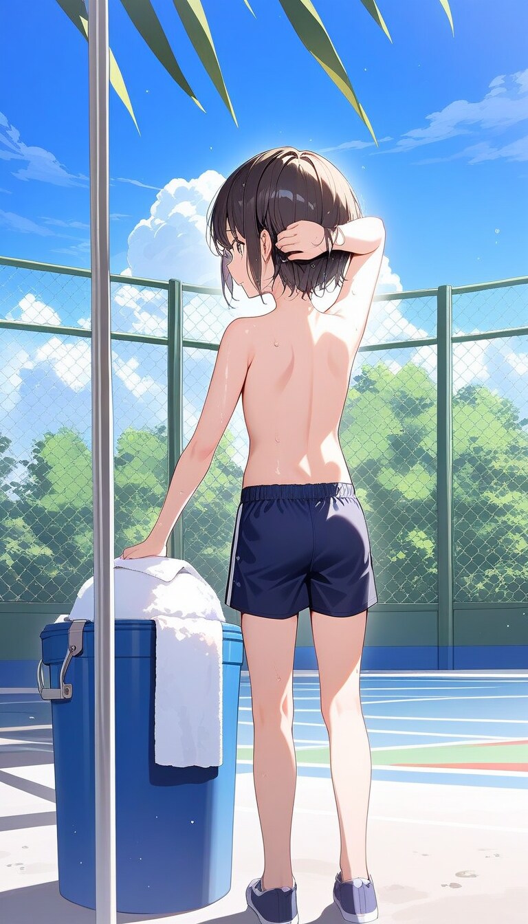 後ろ姿