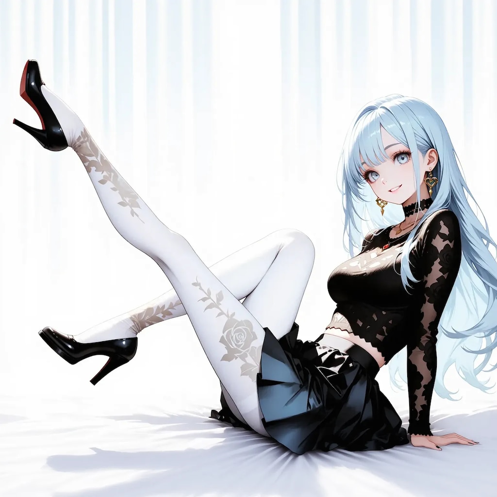 フラワータイツ