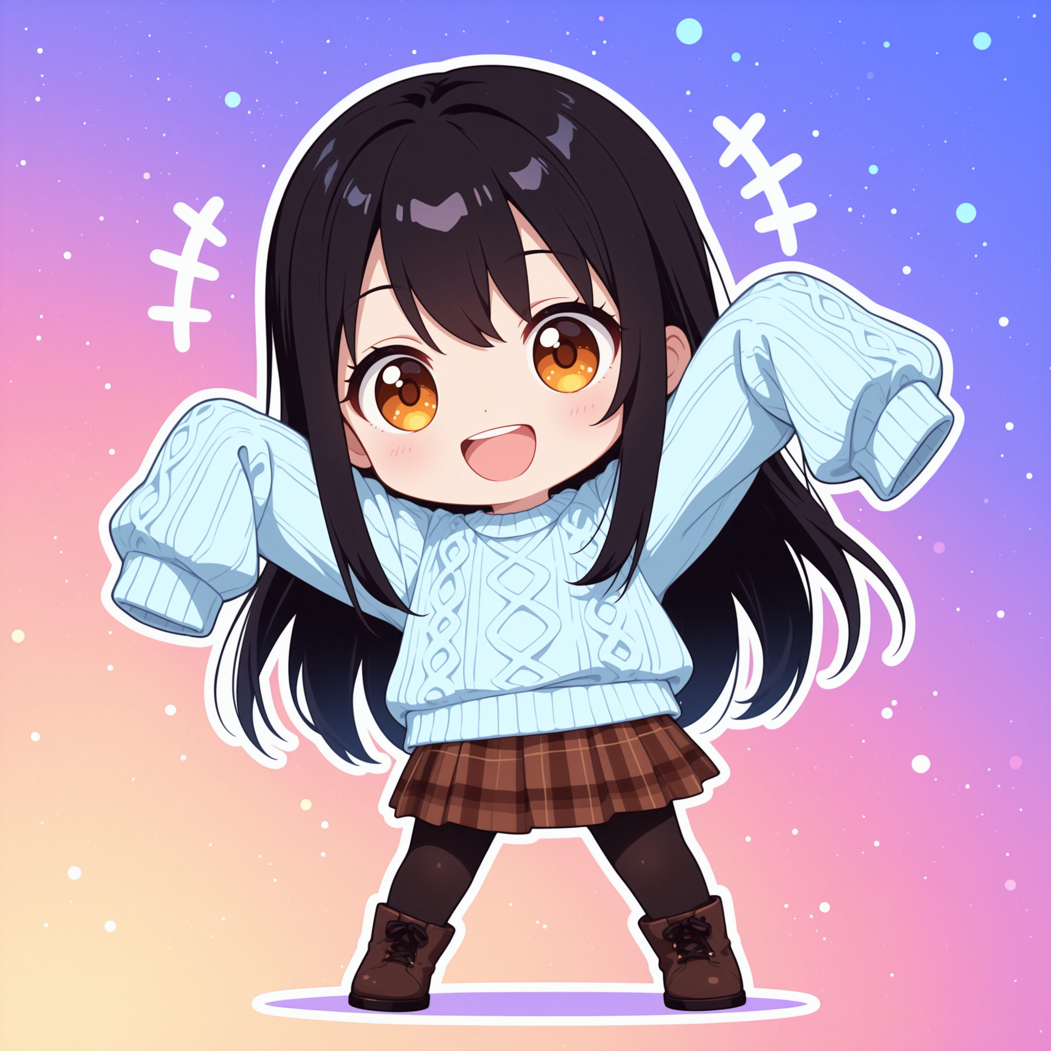 SDうちの子ぶかぶか袖✨