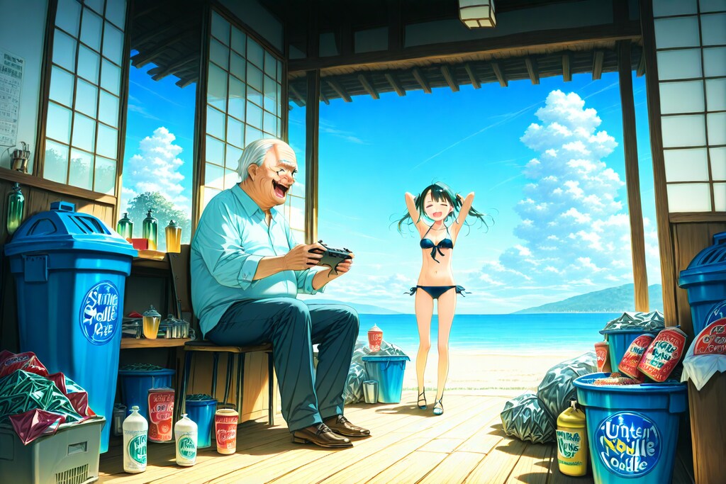 海の家おじさん