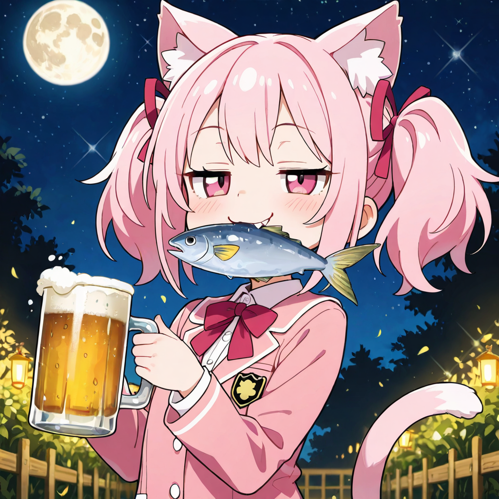 こんばんにゃーん♡ | の人気AIイラスト・グラビア