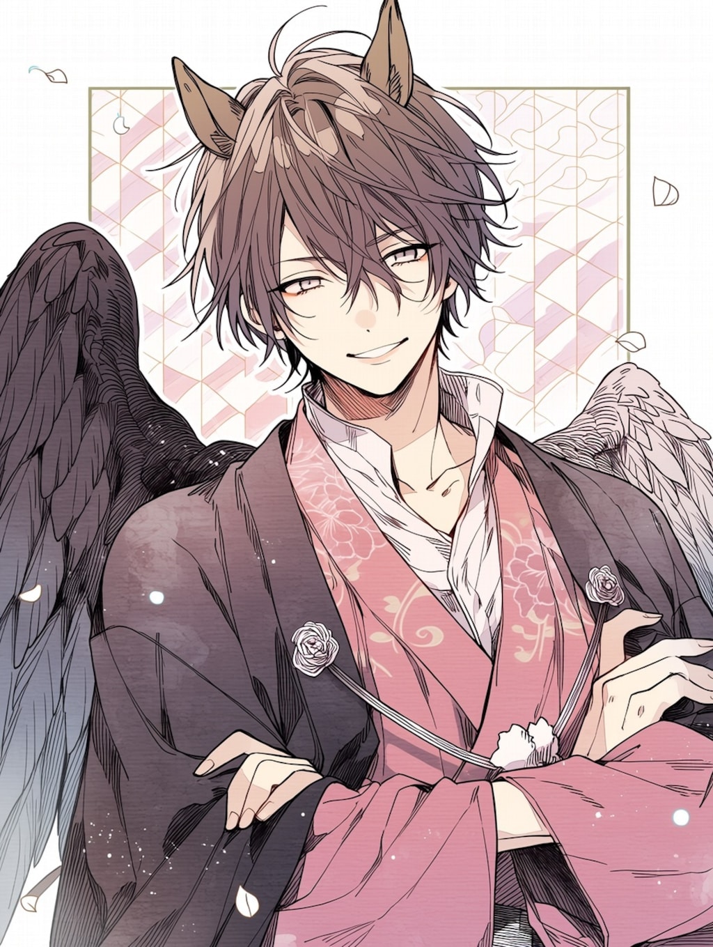 馬ガラスのイケメン