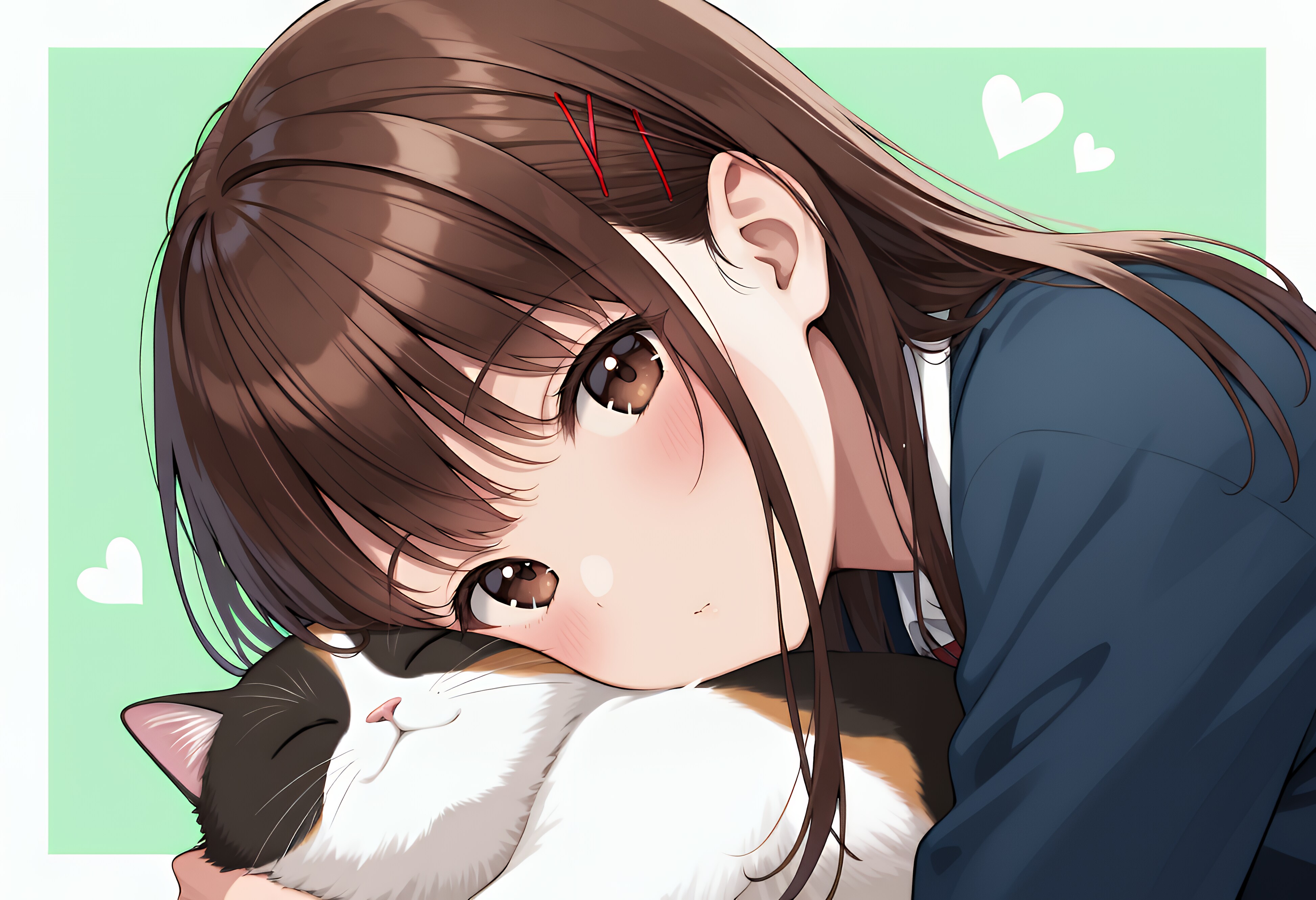 猫と私 | の人気AIイラスト・グラビア
