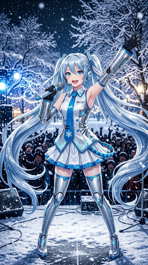 Gemini 雪ミク | の人気AIイラスト・グラビア