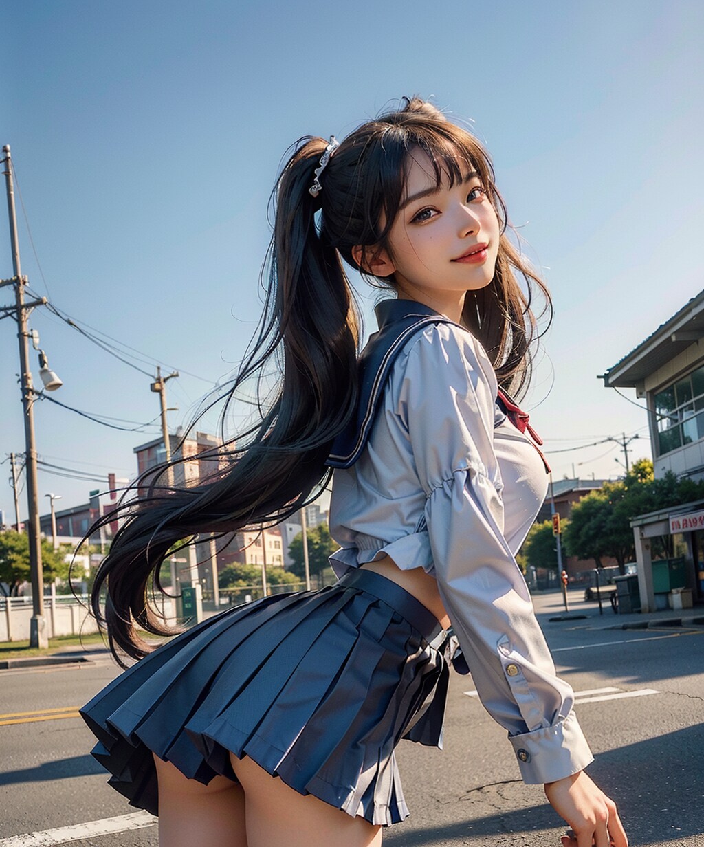 ２　She is very pretty and eye catching.