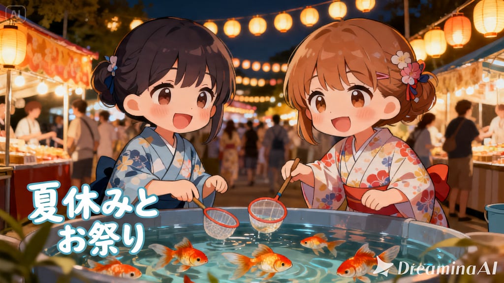 今日の夏休み（金魚すくい１）
