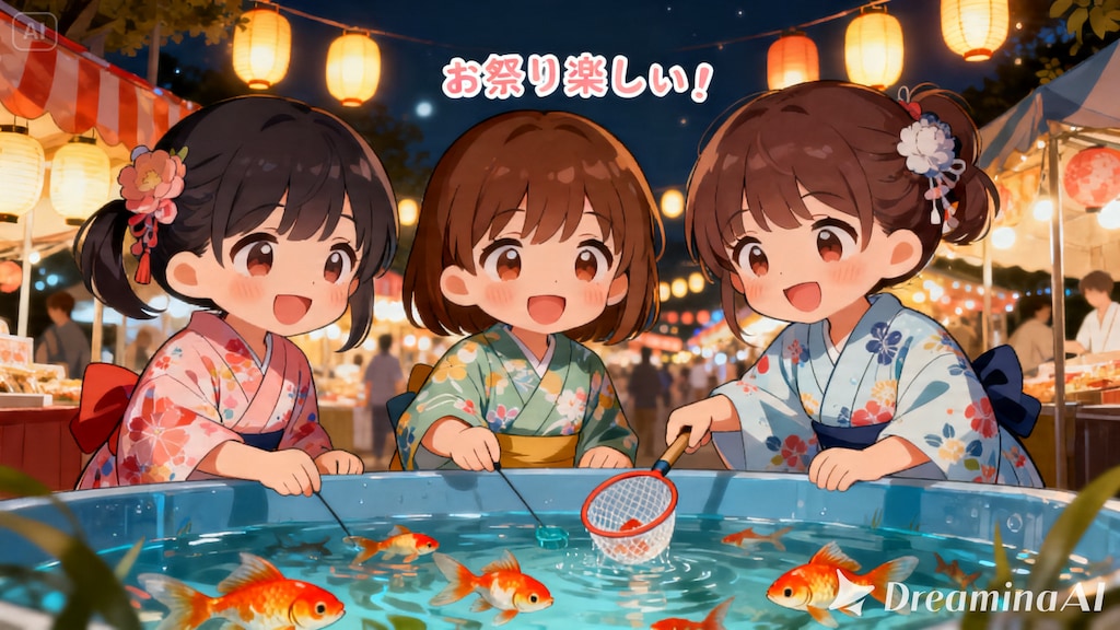 今日の夏休み（金魚すくい１）