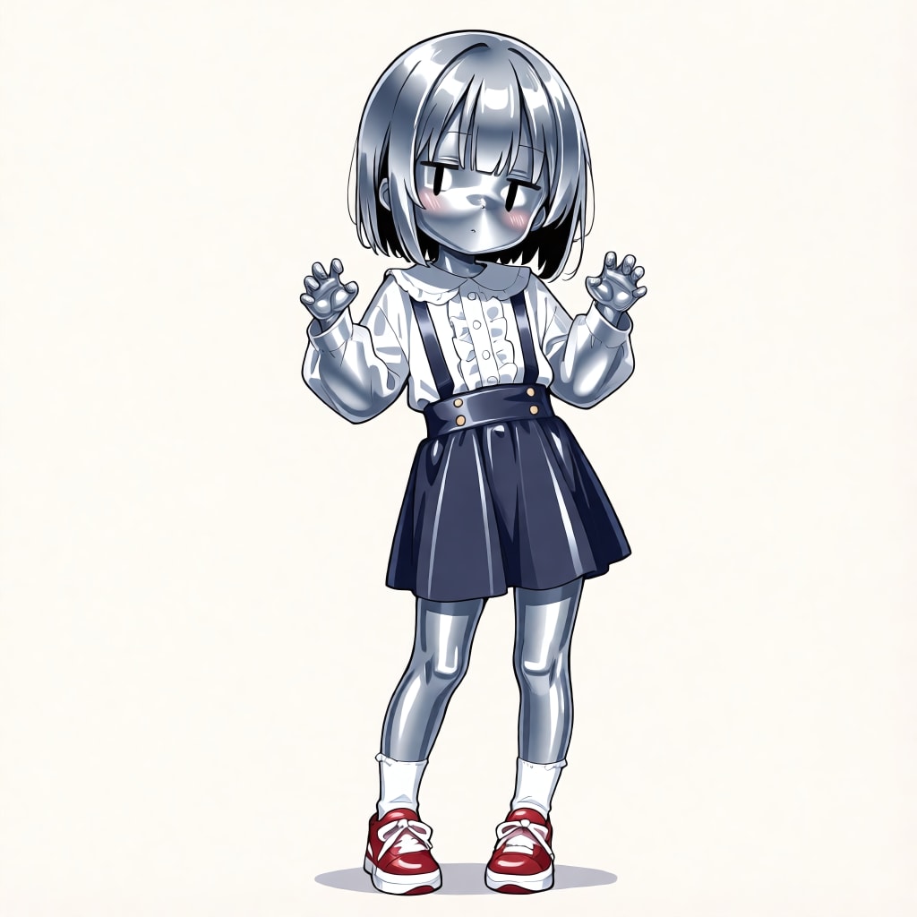 茉莉のメタリック像