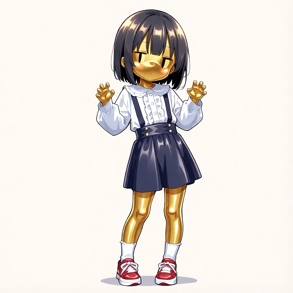 茉莉のメタリック像