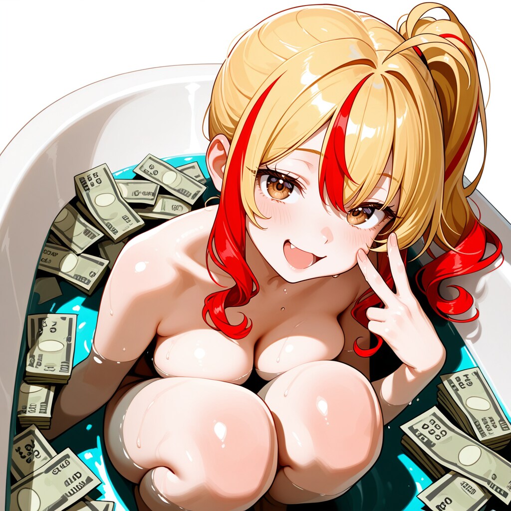 お札風呂と金貨風呂