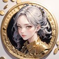 金貨に刻まれた肖像画：silverwolf 2枚目