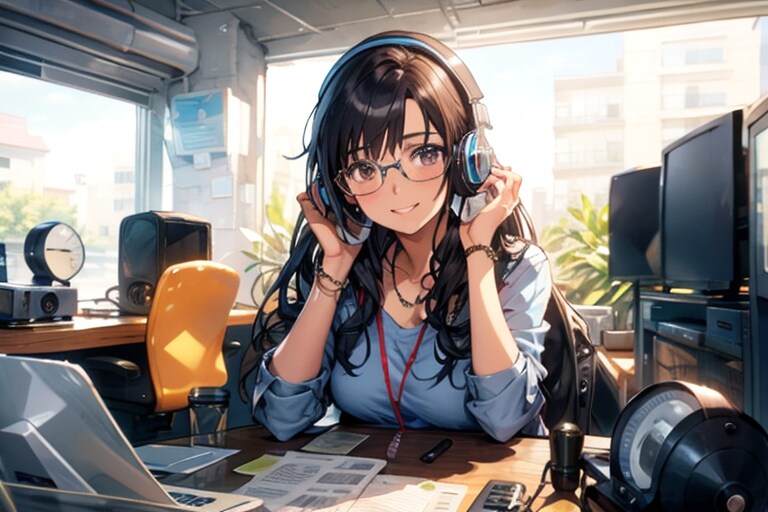 No.86 世界ラジオデーTOPAZ版 | の人気AIイラスト・グラビア