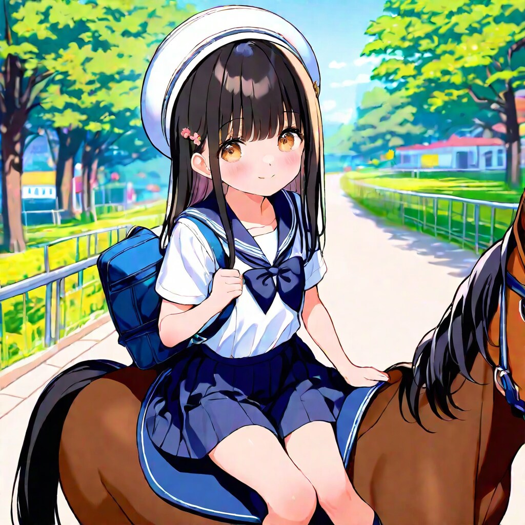 お馬さんで通学