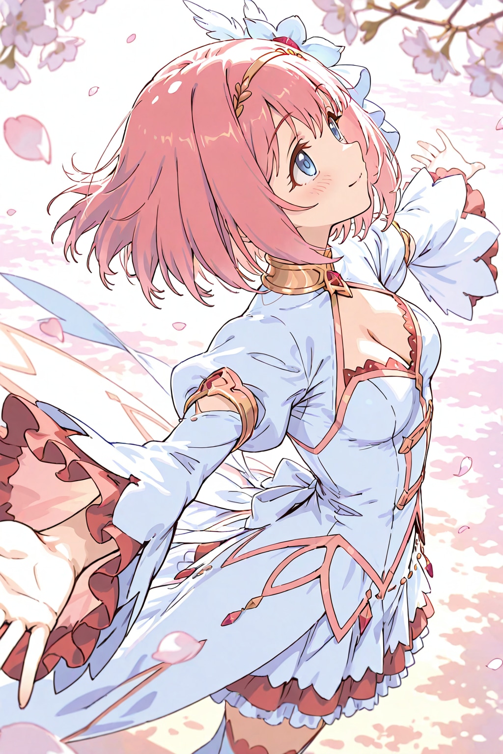 桜下のユイちゃん