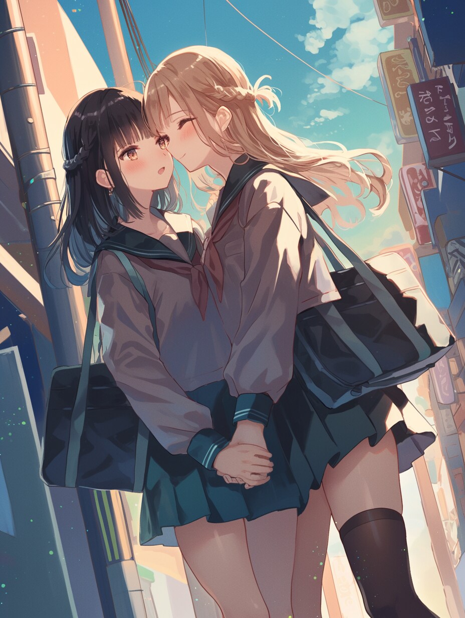 キスしたい二人のJK211