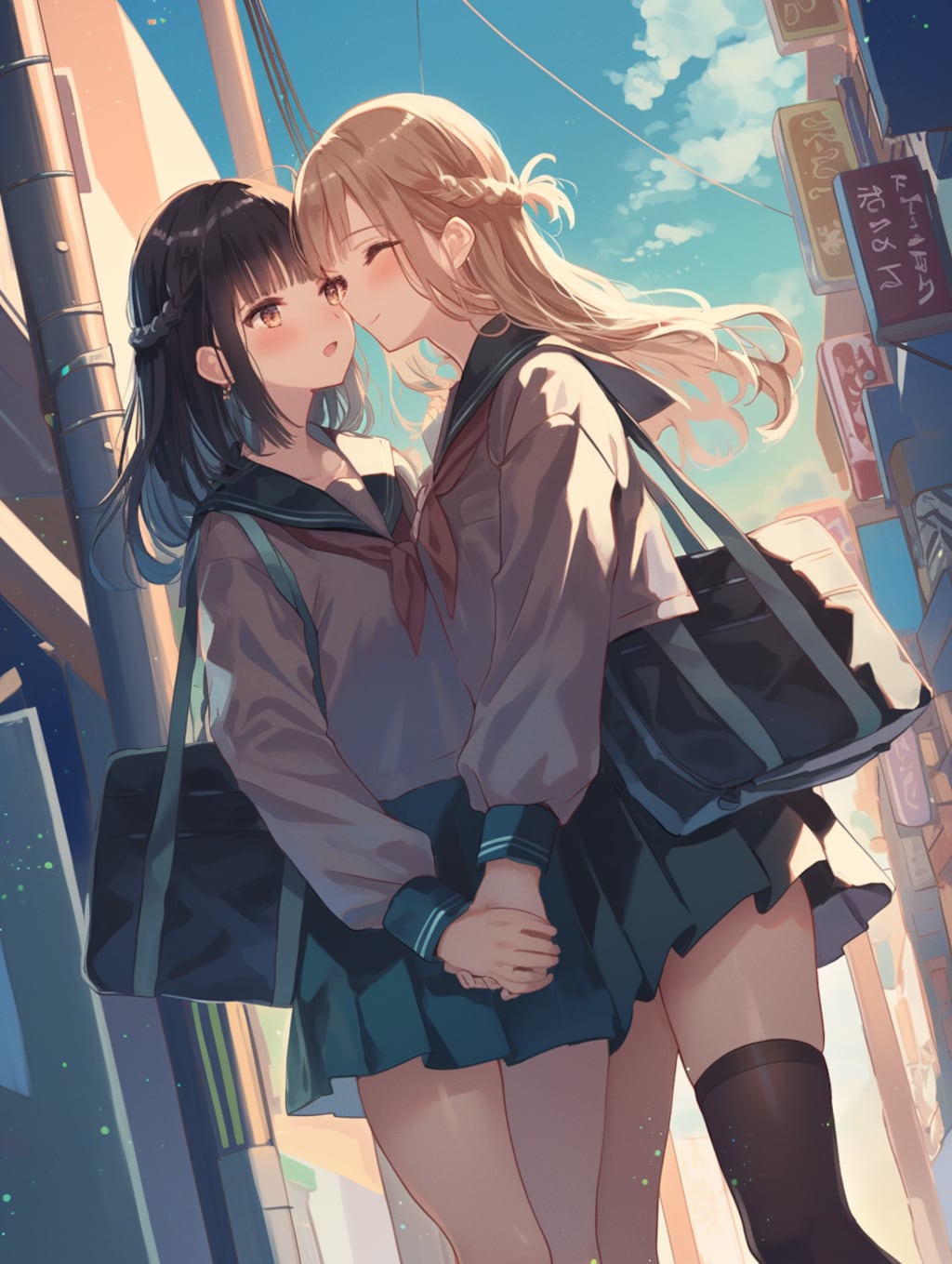 キスしたい二人のJK211