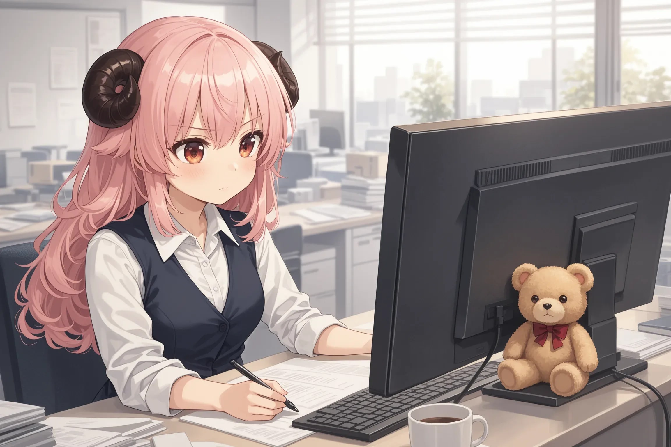 10月14日 Bring Your Teddy Bear To Work & School Day (職場や学校にテディベアを連れていく日) | の人気AIイラスト・グラビア