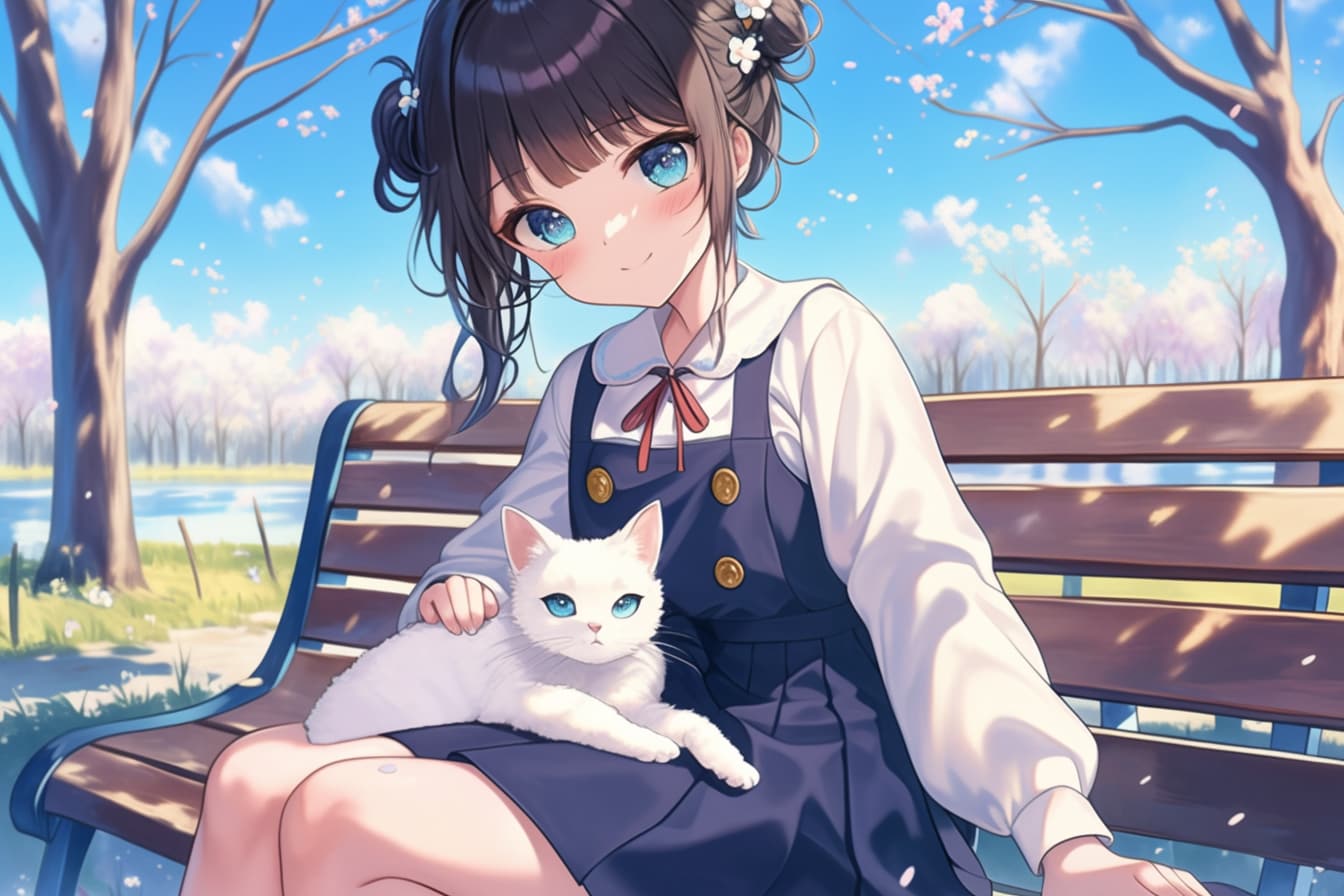 猫🐈とおだんごちゃん🍡✨137 | の人気AIイラスト・グラビア