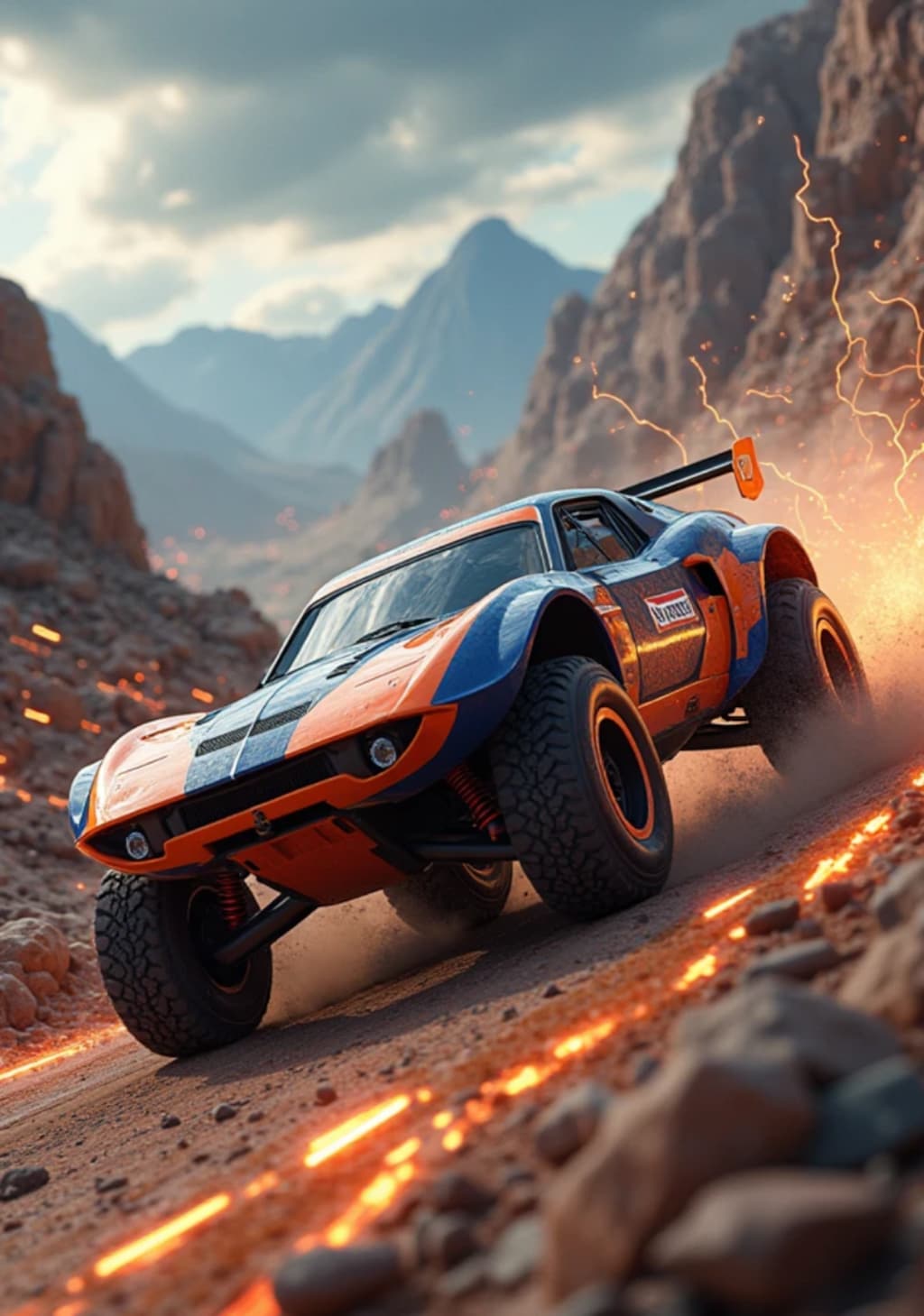 スロットカー　F1　オフロード　火花