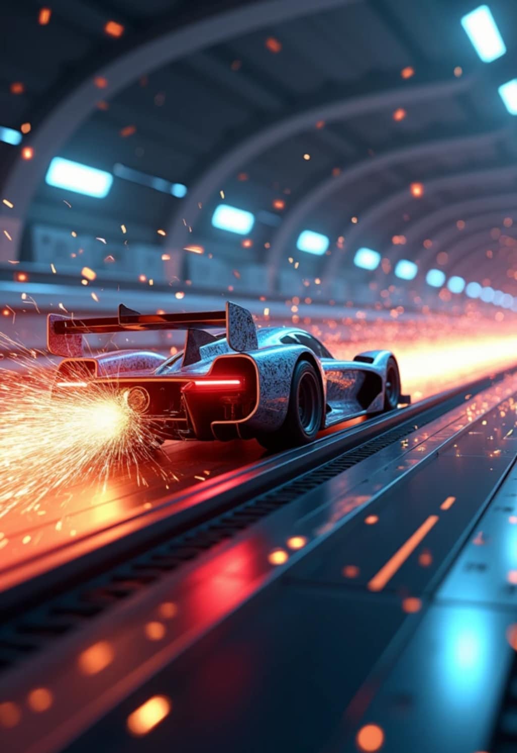 スロットカー　F1　オフロード　火花