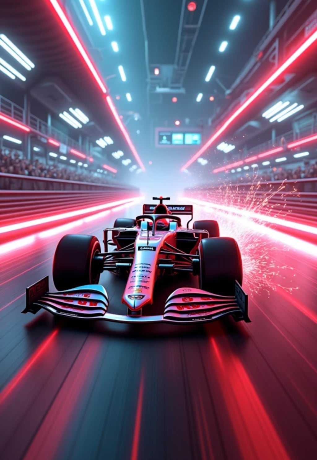 スロットカー　F1　オフロード　火花