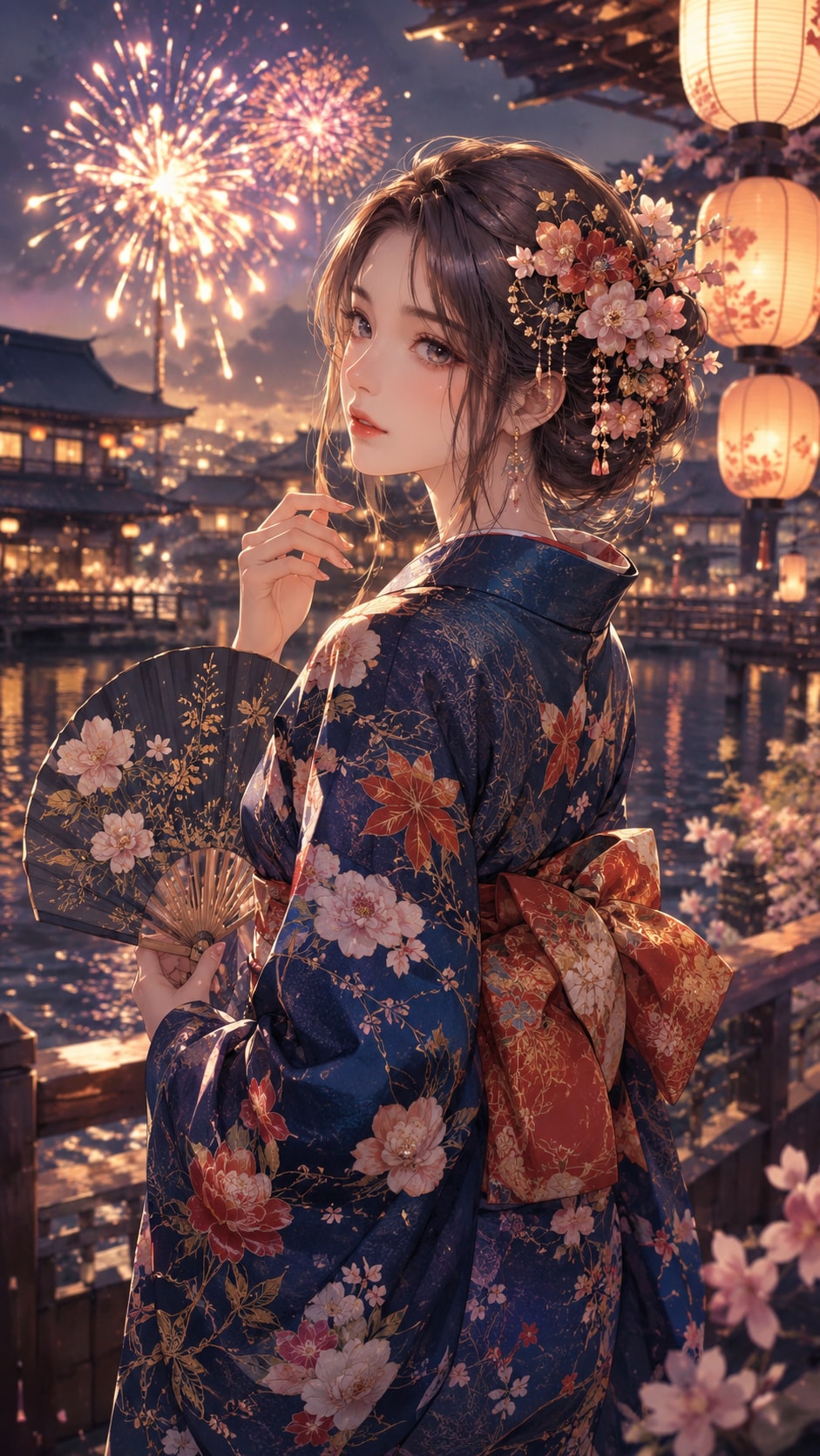 和風美麗イラスト生成GPT：カスタムGPT（GPTs）で作ったイラスト集  美麗イラスト生成・変換GPTの指示文をChatGPTにコピーして、和風テイストにできないか？とあれこれ相談から和風美麗イラス