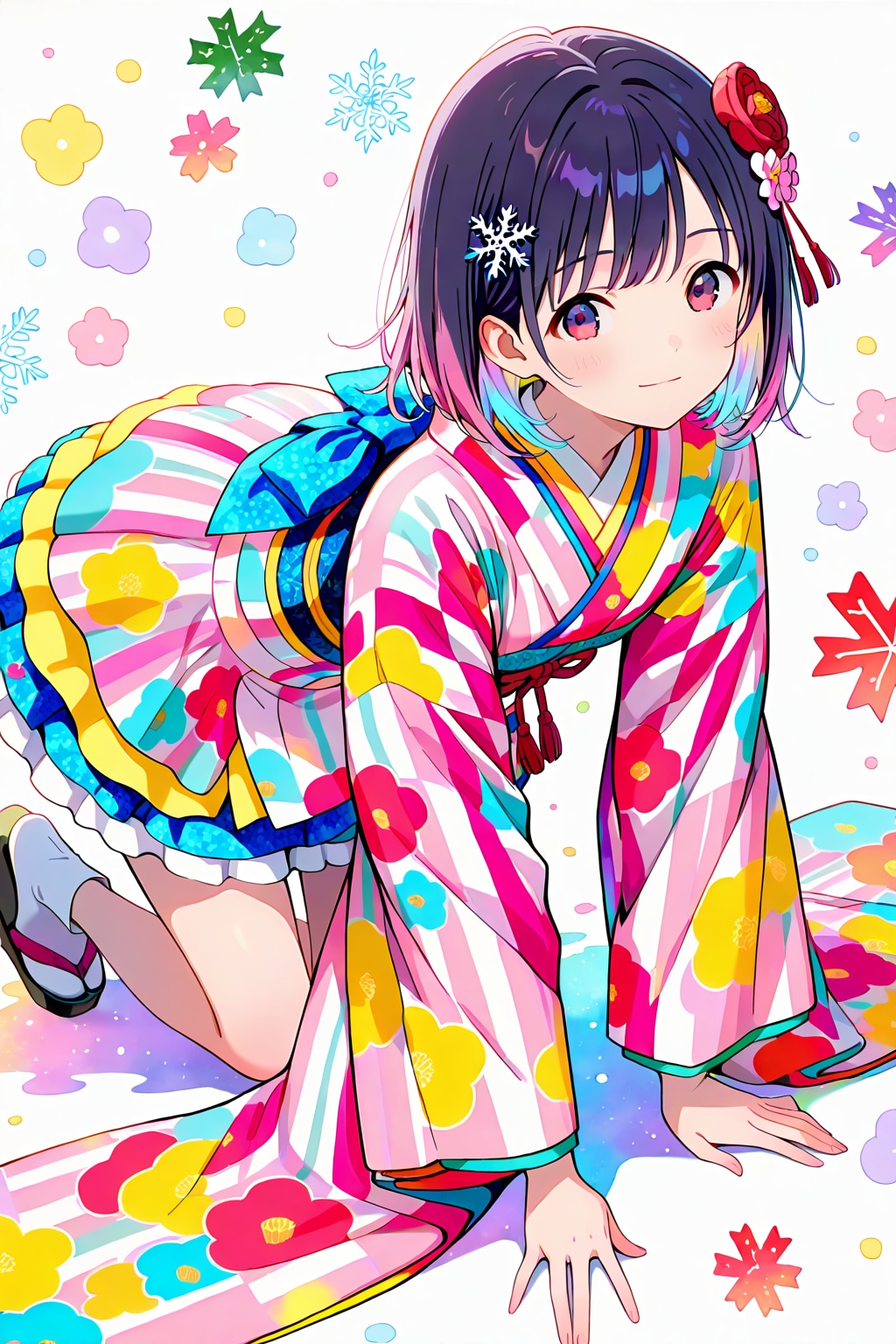 晴れ着(HARPY)(4) | の人気AIイラスト・グラビア