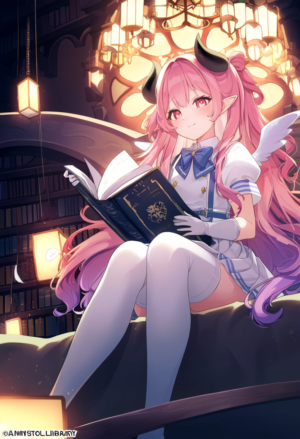 Inside the Mystical Library Garden