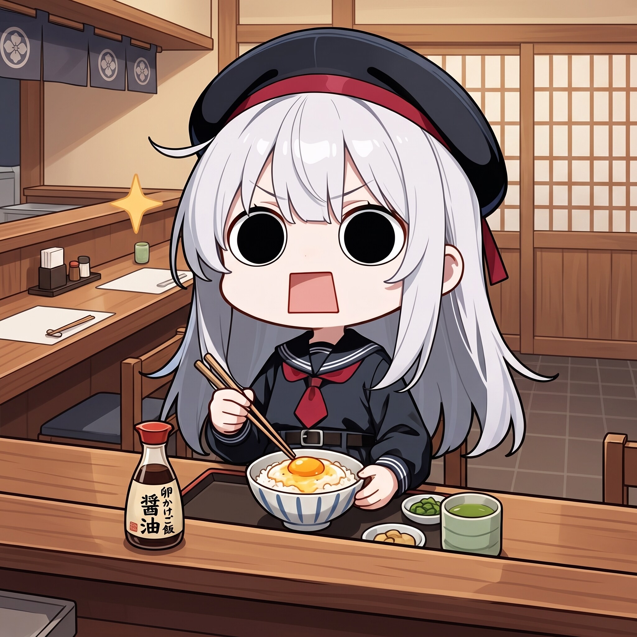 卵かけ御飯を頂くえらいこっちゃ嬢 | の人気AIイラスト・グラビア