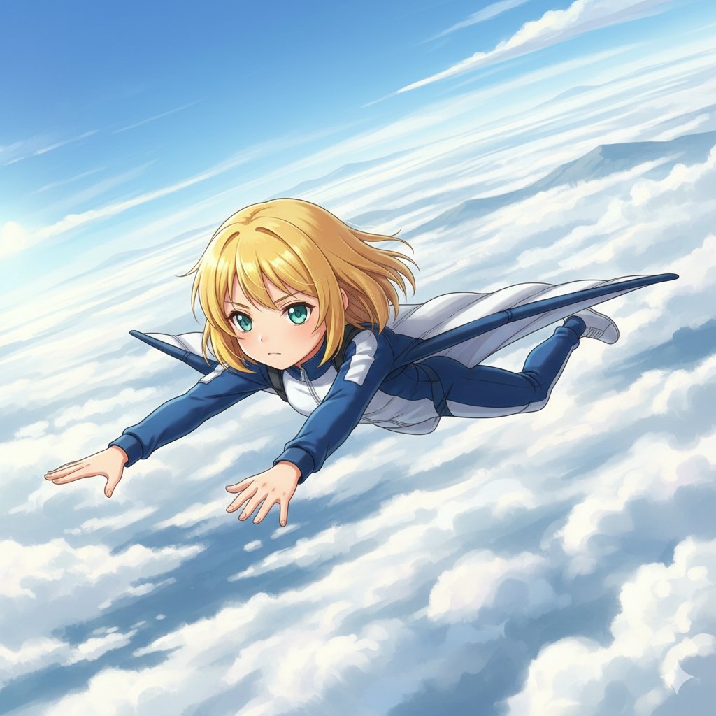 飛べ、ちちぷいちゃん、風のように！ | の人気AIイラスト・グラビア